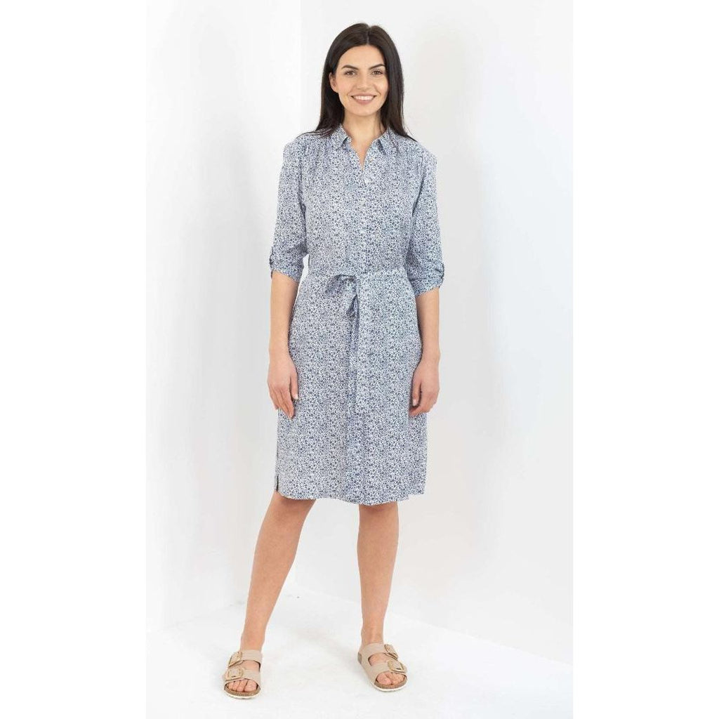 Buckley Leah Shirt Dress - True Navy - Beales department store