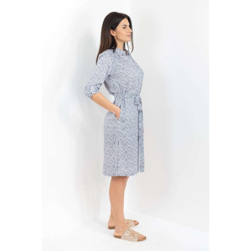 Buckley Leah Shirt Dress - True Navy - Beales department store