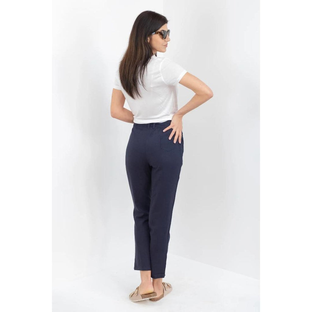 Buckley Mara Cropped Trouser - Dress Blue - Beales department store