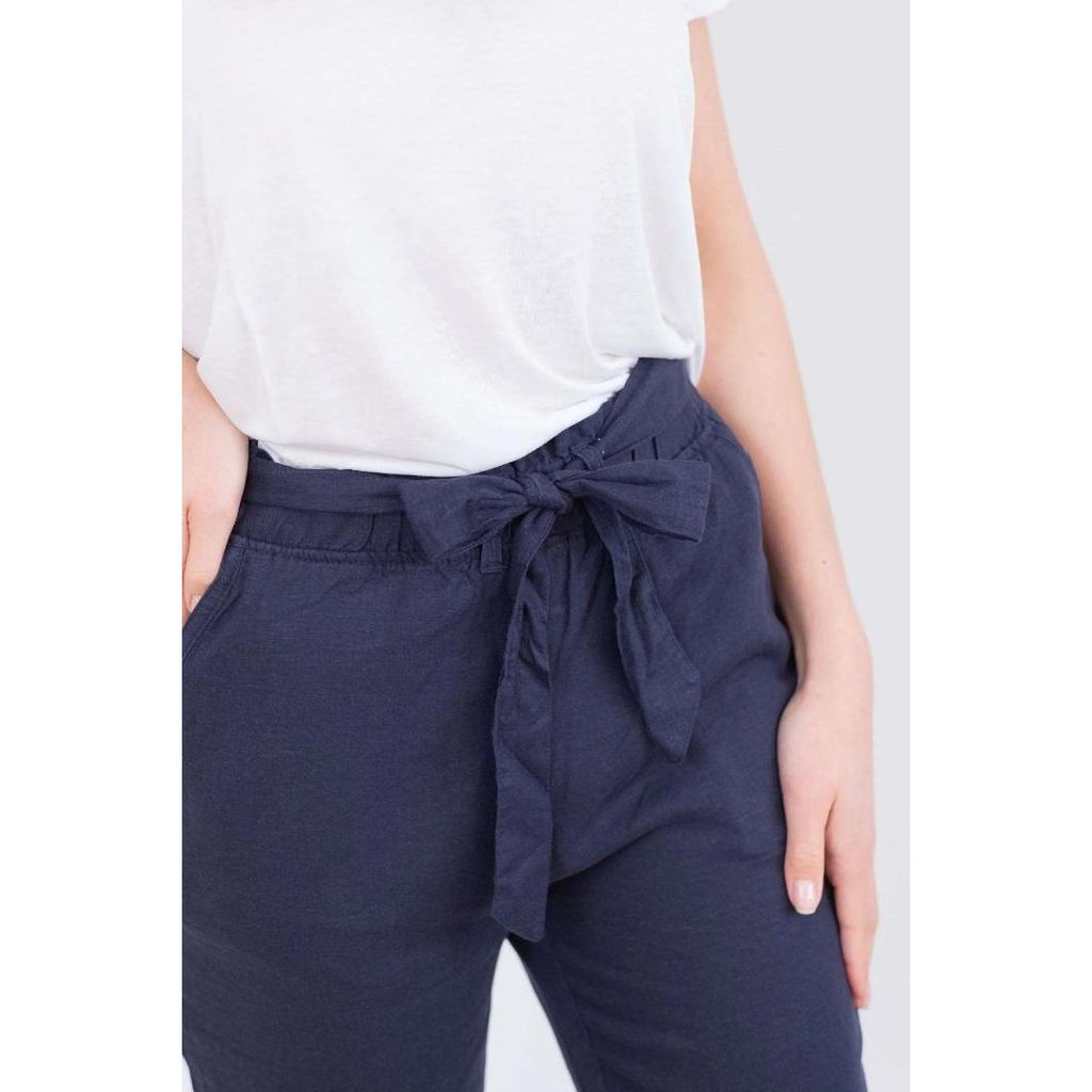 Buckley Mara Cropped Trouser - Dress Blue - Beales department store