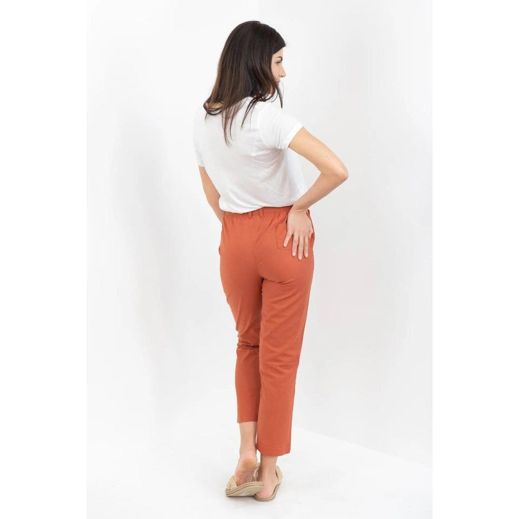 Buckley Mara Cropped Trouser - Marsala - Beales department store