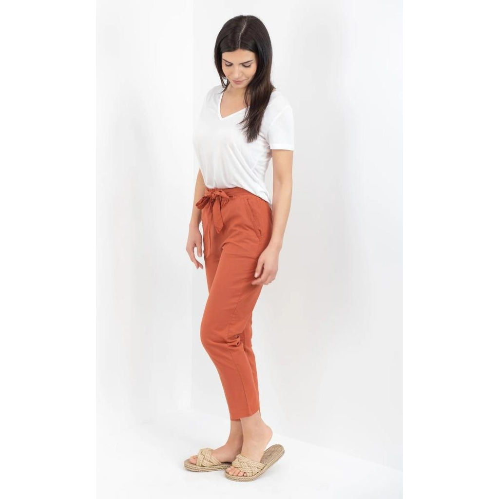 Buckley Mara Cropped Trouser - Marsala - Beales department store