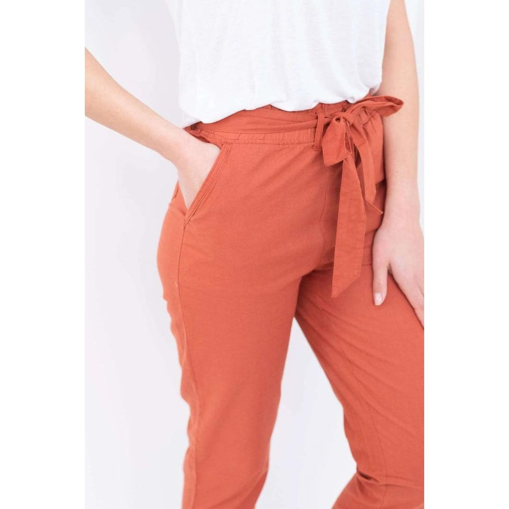 Buckley Mara Cropped Trouser - Marsala - Beales department store