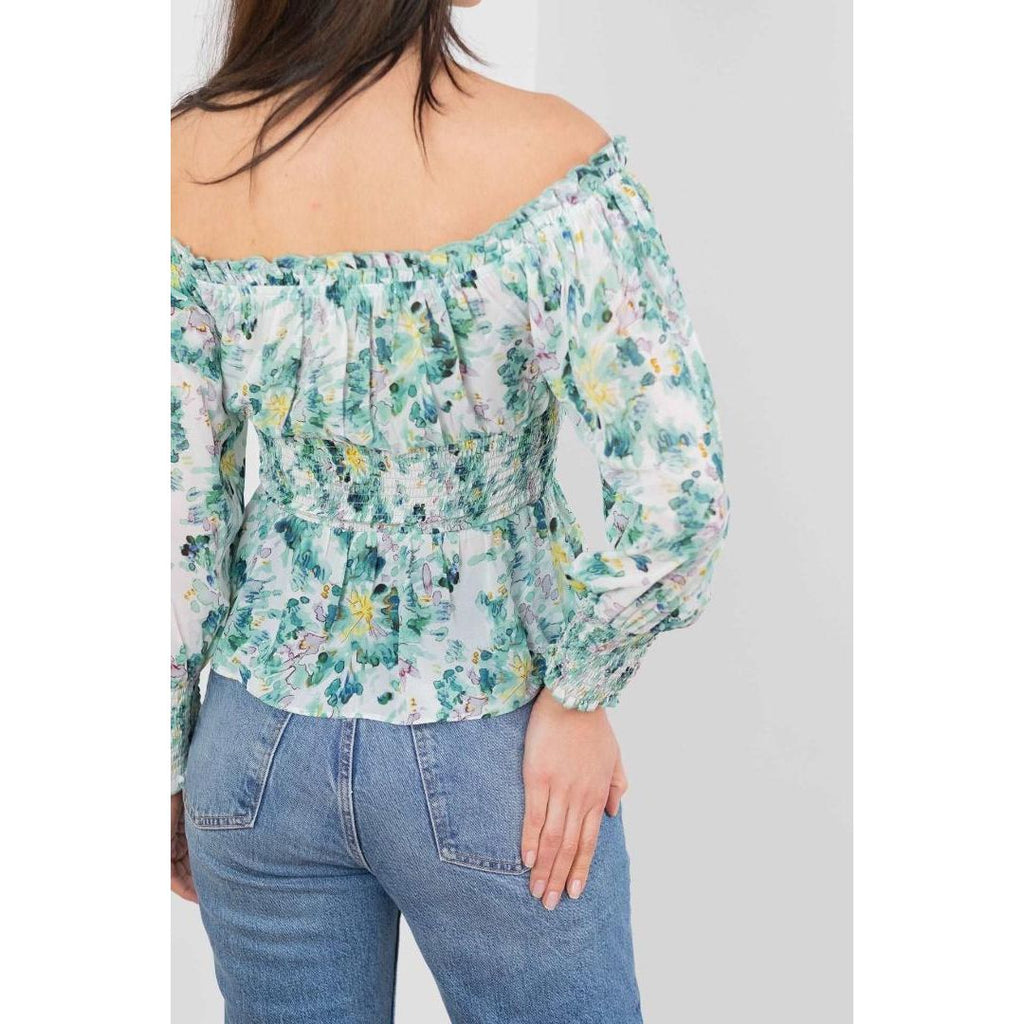 Buckley Sandie Off Shoulder Blouse - Fanfare - Beales department store