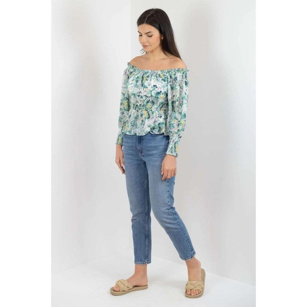 Buckley Sandie Off Shoulder Blouse - Fanfare - Beales department store