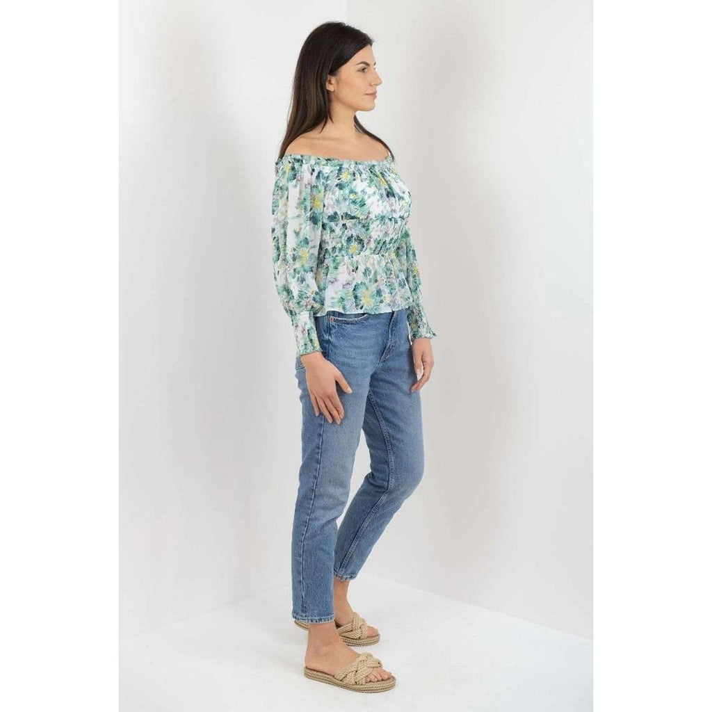 Buckley Sandie Off Shoulder Blouse - Fanfare - Beales department store