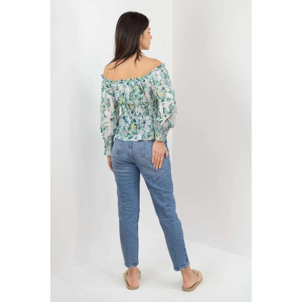 Buckley Sandie Off Shoulder Blouse - Fanfare - Beales department store