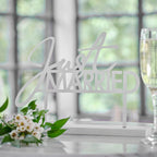 Just Married Wedding Table Sign- 5 Inner Pack