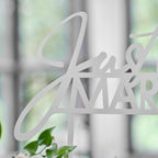 Just Married Wedding Table Sign