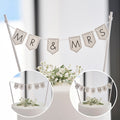 Customisable Wedding Cake Topper Bunting- 5 Inner Pack