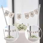 Customisable Wedding Cake Topper Bunting- 5 Inner Pack