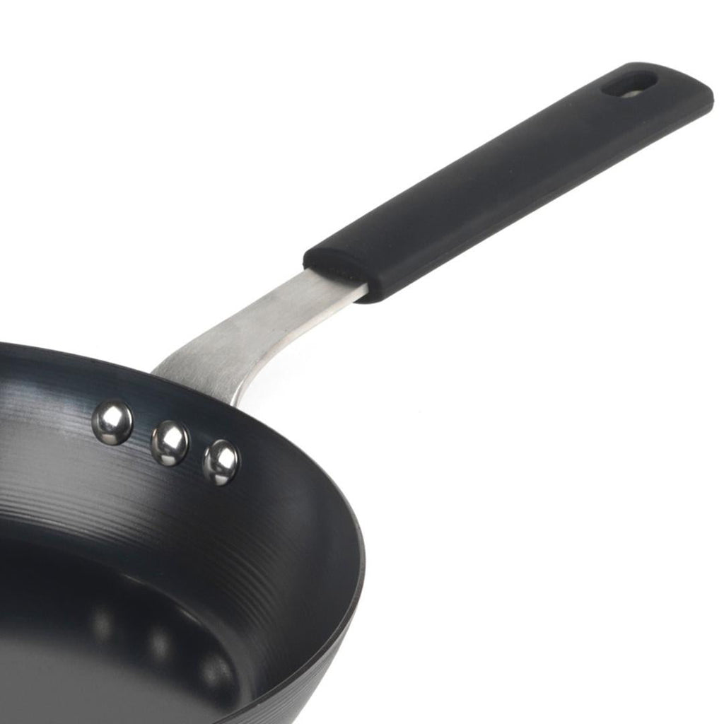 BW05456BS Salter Carbon Steel Pan for Life Frying Pan 24cm Black - Beales department store