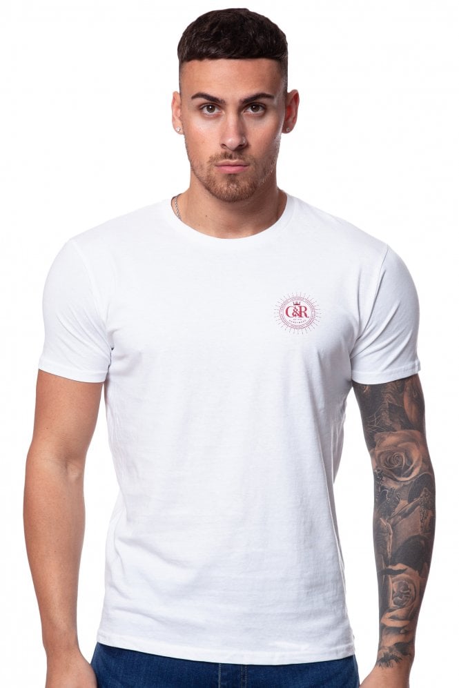 C&R Rey Crew Neck T-Shirt in Navy