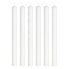 White Straight Dinner Candles