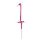 Pink Number 1 Sparkler Candle - 7"