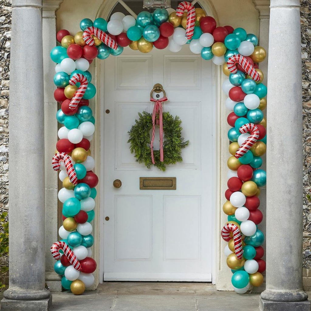 Candy Cane Balloon Arch Kit - Beales department store