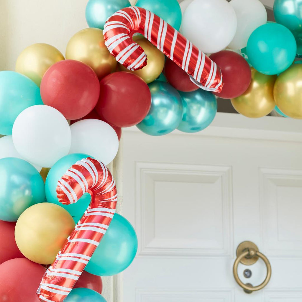 Candy Cane Balloon Arch Kit - Beales department store