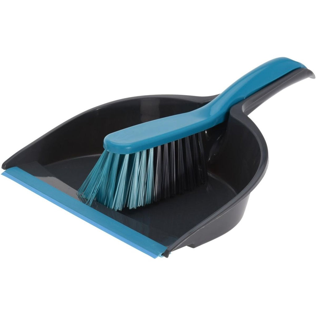 Cleaning Set 4 Piece - Grey/Turquoise - Beales department store