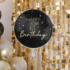 Black & Gold 18th Birthday Balloon
