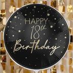 Black & Gold 18th Birthday Balloon