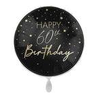 Black & Gold 60th Birthday Balloon