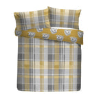 Colville Check Ochre Brushed Cotton Duvet Set
