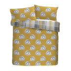 Colville Check Ochre Brushed Cotton Duvet Set