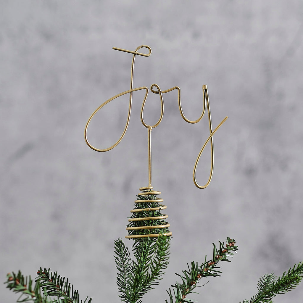 Joy Christmas Tree Topper- 5 Inner Pack