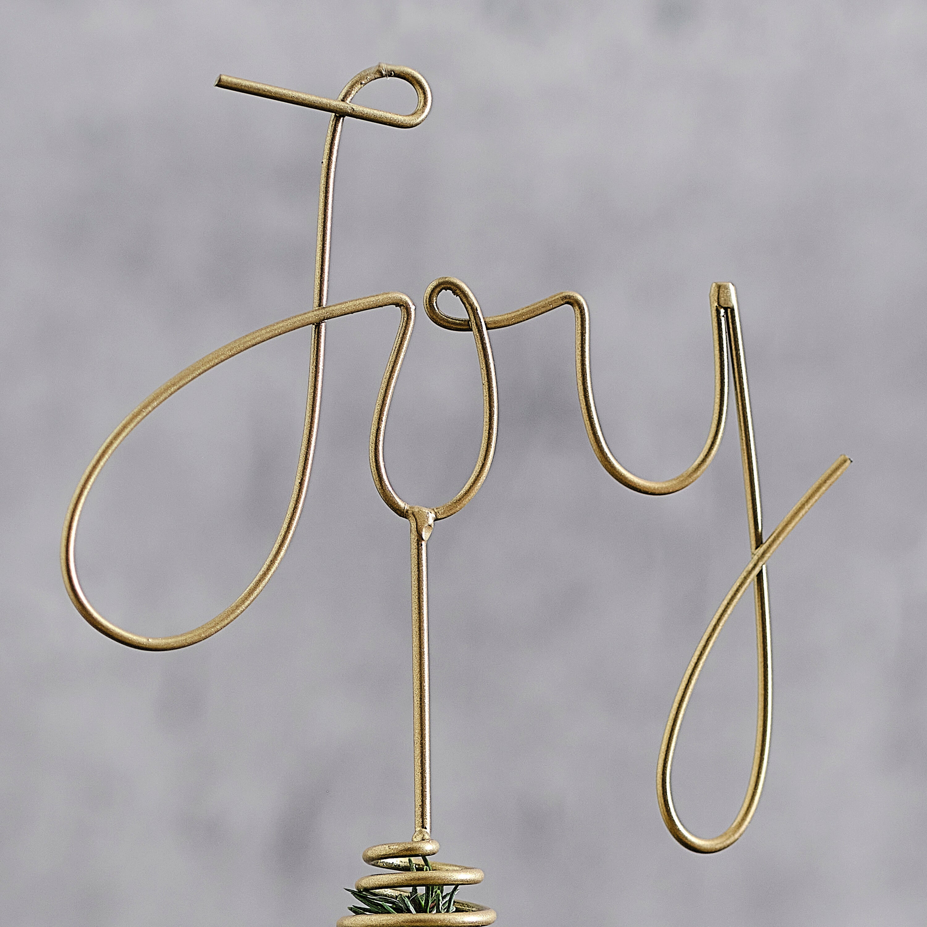Joy Christmas Tree Topper