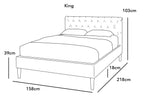 Cosford Crushed Silver Velvet Sleigh Bed
