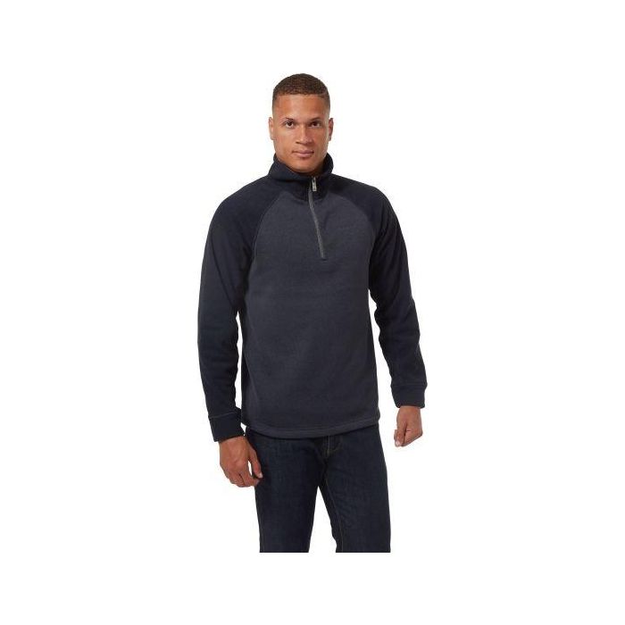 Craghoppers Barker Half Zip Fleece Steel Blue Marl - Beales department store