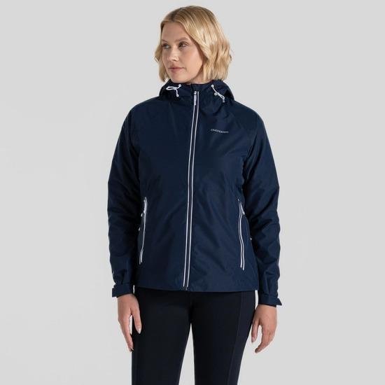 Craghoppers Brielle Waterproof Jacket - Blue Navy - Beales department store