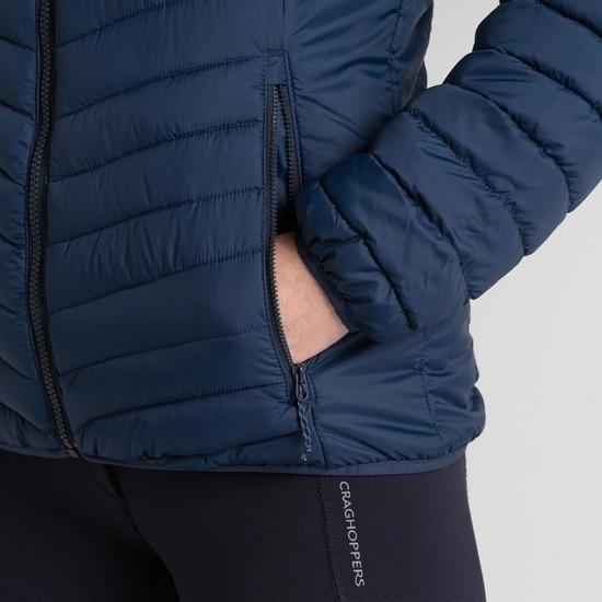 Craghoppers Compresslite VIII Hooded Jacket - Blue Navy / Blue Navy - Beales department store