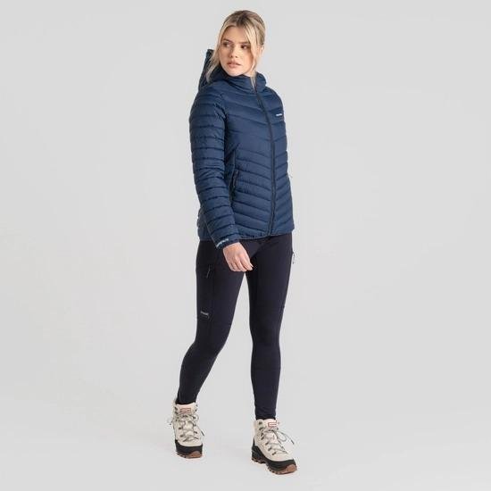 Craghoppers Compresslite VIII Hooded Jacket - Blue Navy / Blue Navy - Beales department store