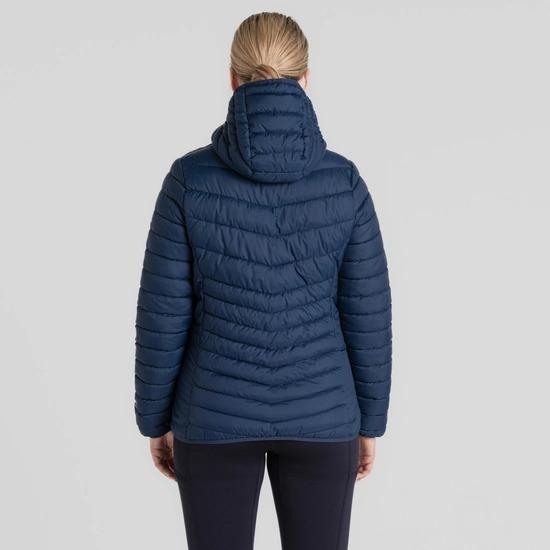 Craghoppers Compresslite VIII Hooded Jacket - Blue Navy / Blue Navy - Beales department store