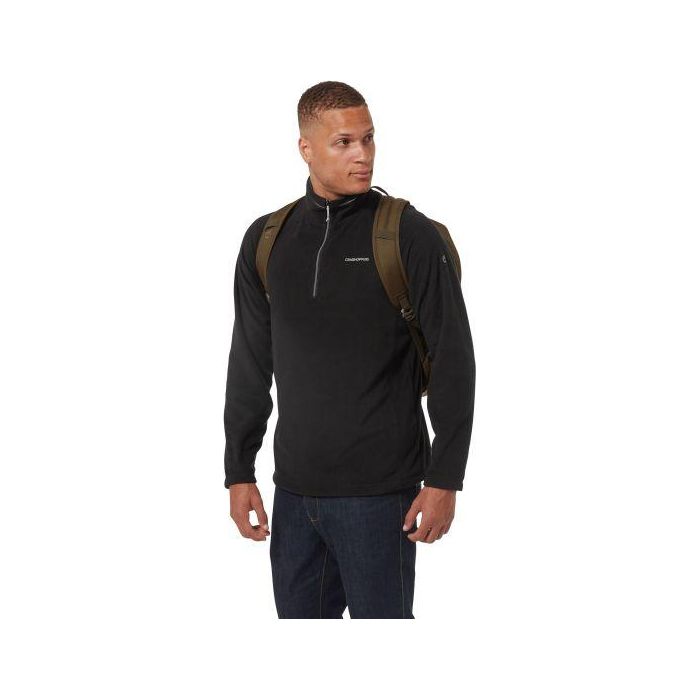 Craghoppers Corey VI Half Zip Fleece - Black - Beales department store