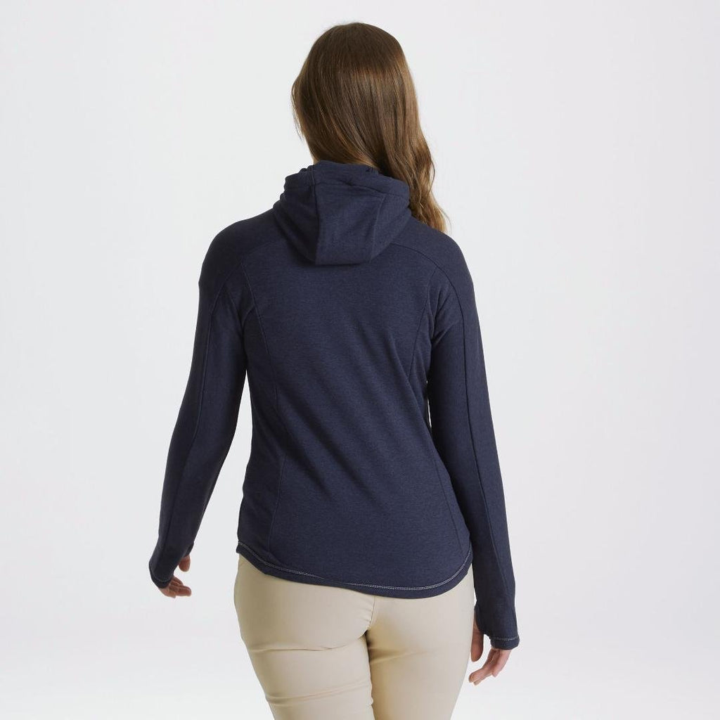 Craghoppers Dynamic Hooded Half Zip - Blue Navy Marl - Beales department store