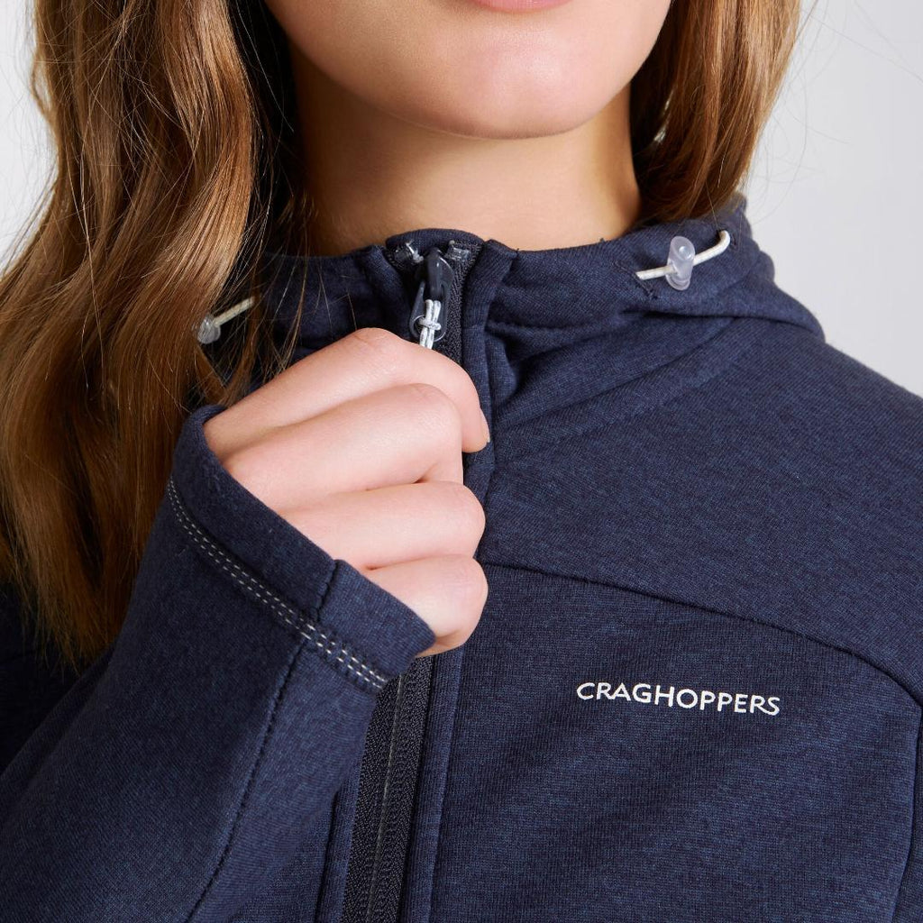 Craghoppers Dynamic Hooded Half Zip - Blue Navy Marl - Beales department store