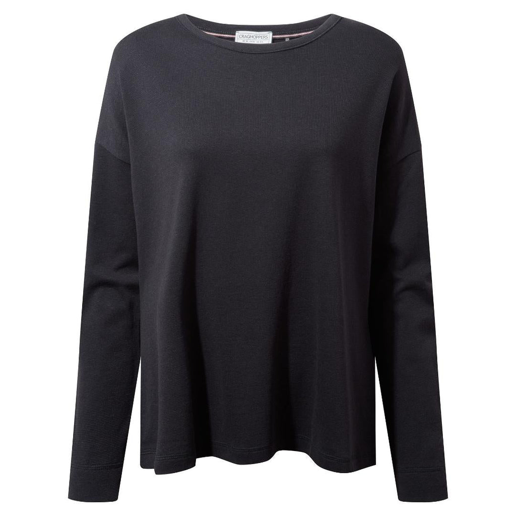 Craghoppers Forres Long Sleeve Top - Dark Navy - Beales department store