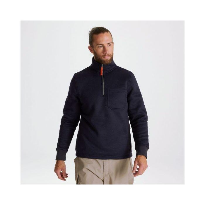 Craghoppers Gairloch Half Zip Fleece - Dark Navy size S - Beales department store