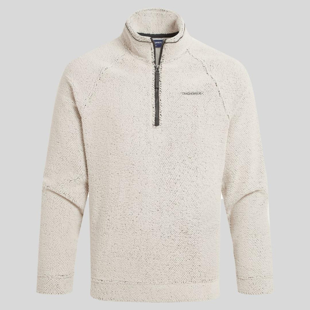 Craghoppers Karlton Half Zip Fleece - Ecru - Beales department store