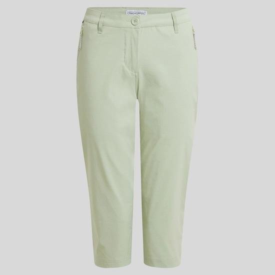 Craghoppers Kiwi Pro II Crop Trousers - Bud Green - Beales department store