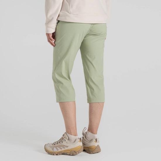 Craghoppers Kiwi Pro II Crop Trousers - Bud Green - Beales department store