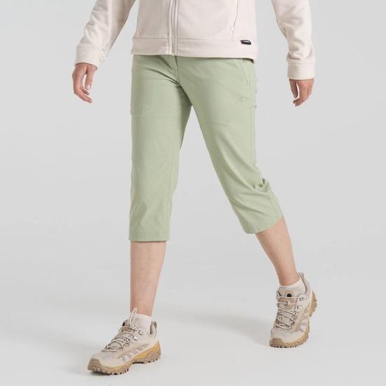 Craghoppers Kiwi Pro II Crop Trousers - Bud Green - Beales department store