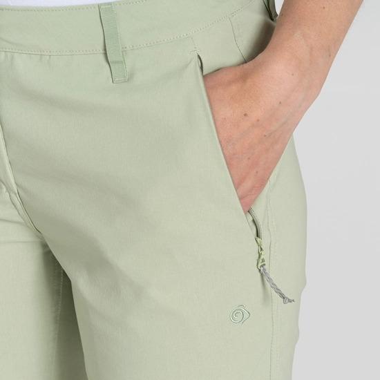 Craghoppers Kiwi Pro II Crop Trousers - Bud Green - Beales department store