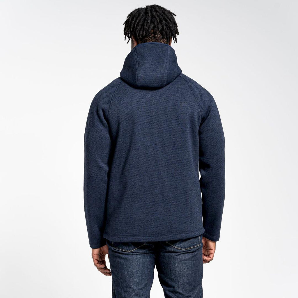 Craghoppers Men's Brayden Hooded Fleece Jacket - Blue Navy - Beales department store