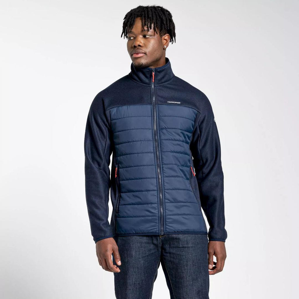 Craghoppers Men's Carson Hybrid Jacket - Blue Navy - Beales department store