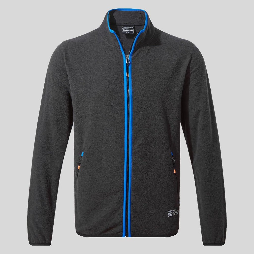 Craghoppers Men's CO2 Renu Full Zip Fleece - Black Pepper - Beales department store