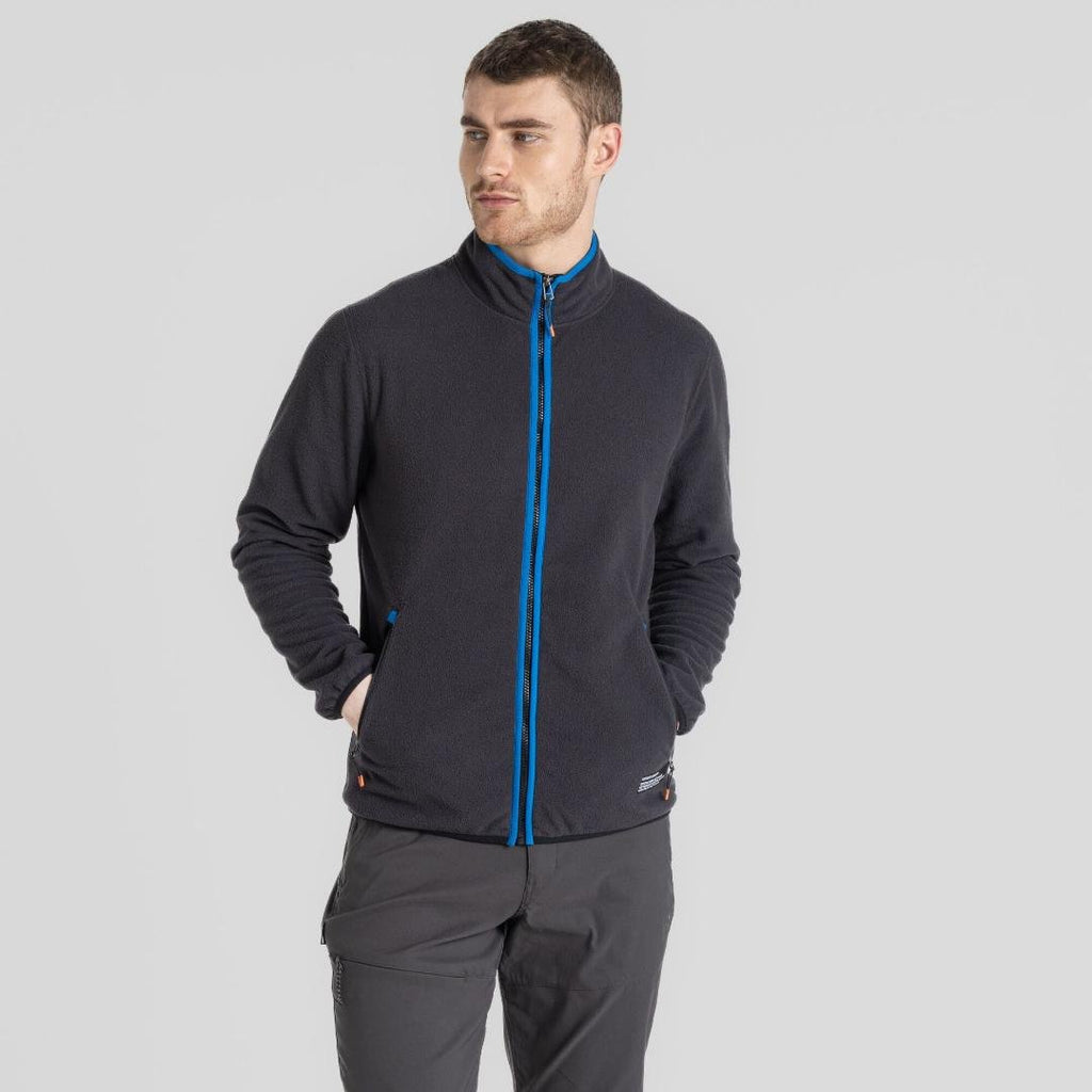 Craghoppers Men's CO2 Renu Full Zip Fleece - Black Pepper - Beales department store