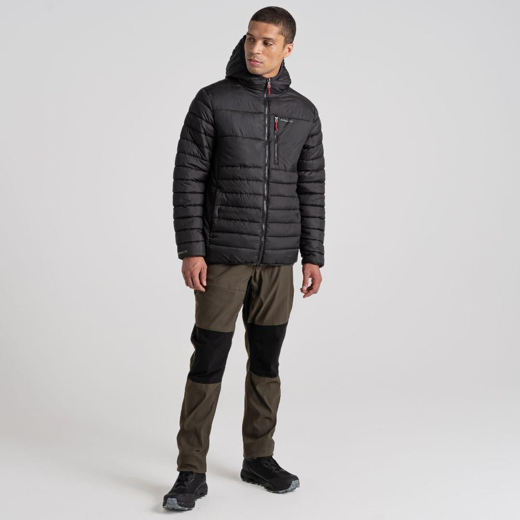 Craghoppers Men's Compresslite VIII Hooded Jacket - Black - Beales department store